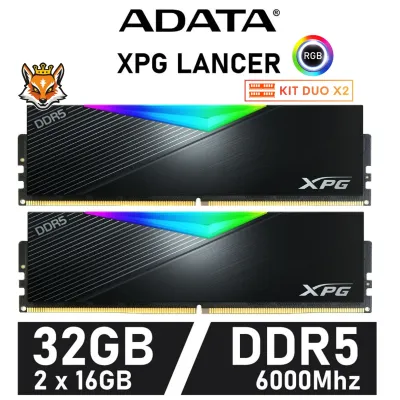 ADATA XPG Lancer RGB KIT 32GB DDR5 6000MHz XMP CL30 1.35V ADATA XPG Lancer RGB KIT 32GB DDR5 6000MHz XMP CL30 1.35V