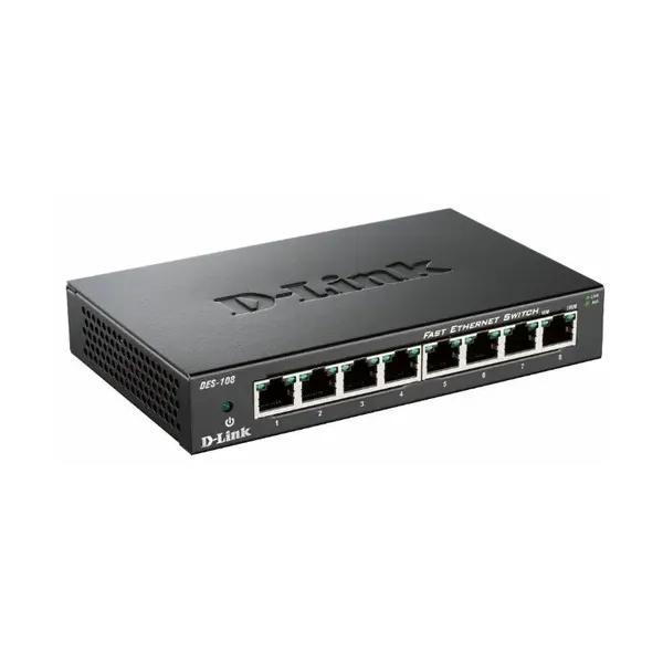 Switch D-Link DES-108 8 Puertos/ RJ-45 10/100
