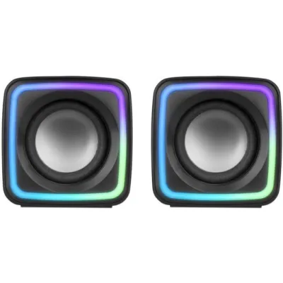 Mars Gaming MSCUBE Altavoces Gaming RGB DSP 8W Negros Mars Gaming MSCUBE Altavoces Gaming RGB DSP 8W Negros