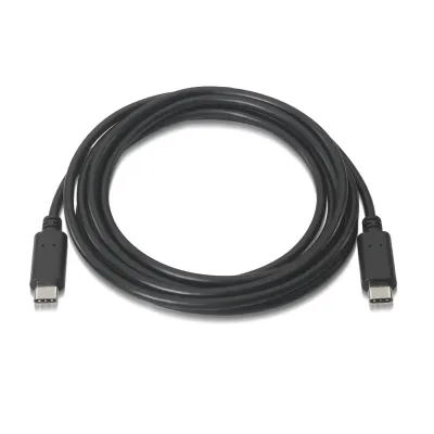 Aisens Cable USB 2.0 3A Tipo C Macho/Macho 0.5m Negro