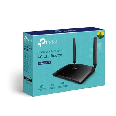 TP-Link Archer MR200 V4 Router Dual Band 4G LTE AC750 TP-Link Archer MR200 V4 Router Dual Band 4G LTE AC750