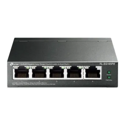 TP-Link TL-SG105PE Switch 5 Puertos Gigabit con 4 Puertos PoE+