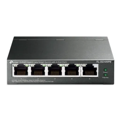 TP-Link TL-SG105PE Switch 5 Puertos Gigabit con 4 Puertos PoE+