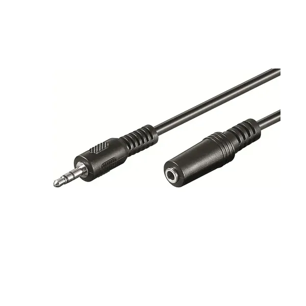 Ewent Cable Jack 3.5mm Macho/Hembra 3m Negro 
