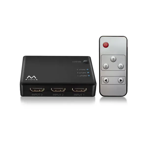 Ewent EW3730 Switch HDMI 3 Puertos + Mando