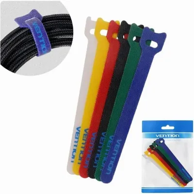 Tira Organizadora de Cables Vention KAC00/ 15cm/ Pack de 6 Tira Organizadora de Cables Vention KAC00/ 15cm/ Pack de 6