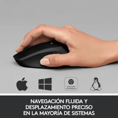 Logitech M330 Silent Plus Ratón Inalámbrico Negro 1000DPI Logitech M330 Silent Plus Ratón Inalámbrico Negro 1000DPI