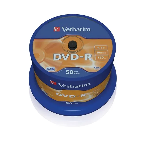 Verbatim DVD-R 16x 4.7 GB Bobina 50 Unds
