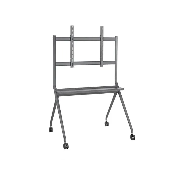 Aisens FT86FE-143 Soporte de Suelo Pro con Bandeja para Pantalla Interactiva/TV hasta 120kg De 50-86 