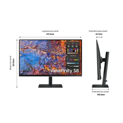 Samsung Viewfinity S8 LS27B800PXU 27" LCD IPS UltraHD 4K USB-C