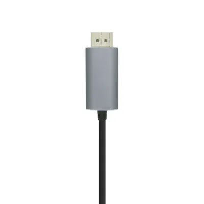 Aisens Cable USB-C a DisplayPort Macho/Macho 0.8m Plateado/Negro Aisens Cable USB-C a DisplayPort Macho/Macho 0.8m Plateado/Negro