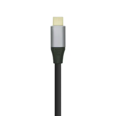 Aisens Cable USB-C a DisplayPort Macho/Macho 0.8m Plateado/Negro Aisens Cable USB-C a DisplayPort Macho/Macho 0.8m Plateado/Negro