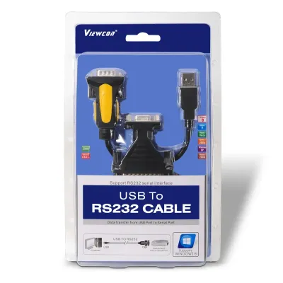 Aisens A104-0039 Conversor USB a RS232 1.8m Negro
