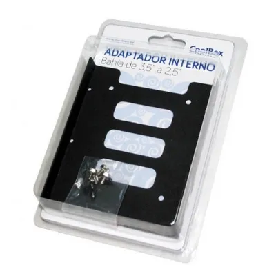 ADAPTADOR PARA DE BAHIA 3.5 A 2.5 COOLBOX COLOR NEGRO ADAPTADOR PARA DE BAHIA 3.5 A 2.5 COOLBOX COLOR NEGRO