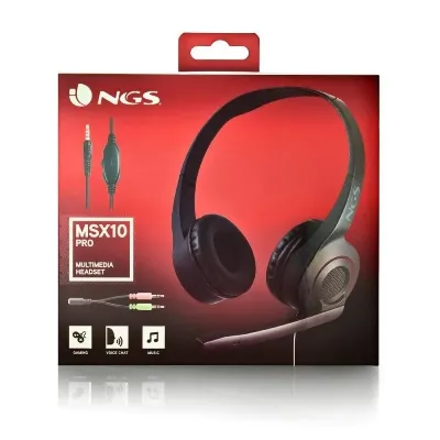 NGS MSX 10 Pro Auriculares con Micrófono Negros NGS MSX 10 Pro Auriculares con Micrófono Negros