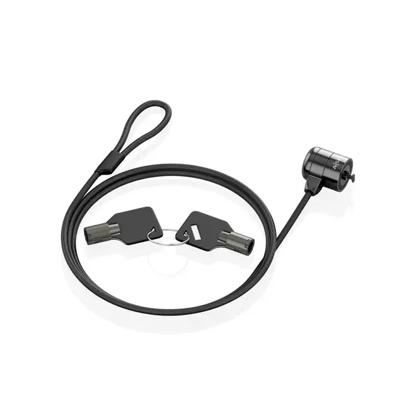 Cable de Seguridad para Portátiles Aisens ASLK-D40K04-BK/ 1.5m
