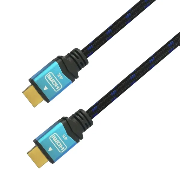 Aisens Cable HDMI 2.0 Premium 4K 60Hz 18Gps Macho/Macho 1m Negro/Azul