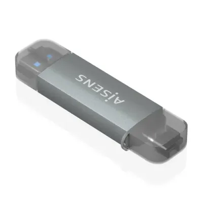 Lector de Tarjetas Externo Aisens ASCR-2AC08-GR/ USB 3.1 Lector de Tarjetas Externo Aisens ASCR-2AC08-GR/ USB 3.1