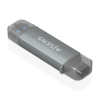 Lector de Tarjetas Externo Aisens ASCR-2AC08-GR/ USB 3.1 Lector de Tarjetas Externo Aisens ASCR-2AC08-GR/ USB 3.1