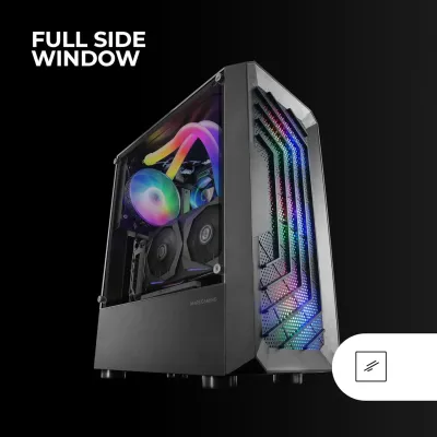 Mars Gaming MC-TOR Semitorre FRGB USB 3.0 con Ventana Negra Mars Gaming MC-TOR Semitorre FRGB USB 3.0 con Ventana Negra