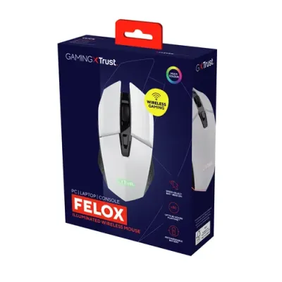 Trust GXT 110 FELOX Ratón Gaming Inalámbrico Iluminado 4800 DPI Trust GXT 110 FELOX Ratón Gaming Inalámbrico Iluminado 4800 DPI