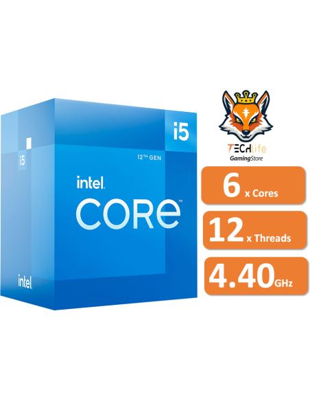 Intel Core i5-12400 6x Cores a 2.50Ghz/4.4Ghz 18MB con Gráficos Int...
