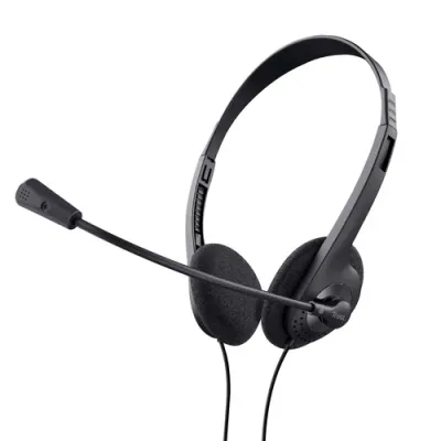 Trust Chat Headset Auriculares con Micrófono Negros Trust Chat Headset Auriculares con Micrófono Negros