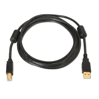 Aisens Cable para Impresora USB-A 2.0 a USB-B Macho/Macho 3m