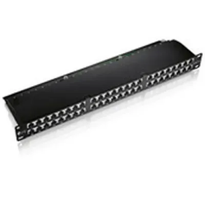 Patch Panel 48 Puertos Categoria 6 Apantallado 1u Color Negro Patch Panel 48 Puertos Categoria 6 Apantallado 1u Color Negro