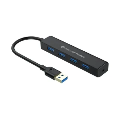 Conceptronic Hub 4x USB 3.0 Negro