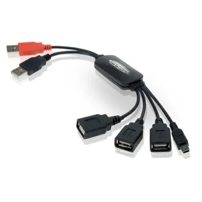Hub Usb 2.0 Conceptronic 3 Puertos Usb + 1 Mini Usb Y Usb-a De Hub Usb 2.0 Conceptronic 3 Puertos Usb + 1 Mini Usb Y Usb-a De
