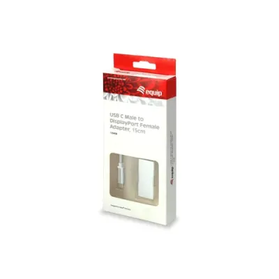 Equip Cable USB Tipo C Macho a DisplayPort Hembra 15cm Plata