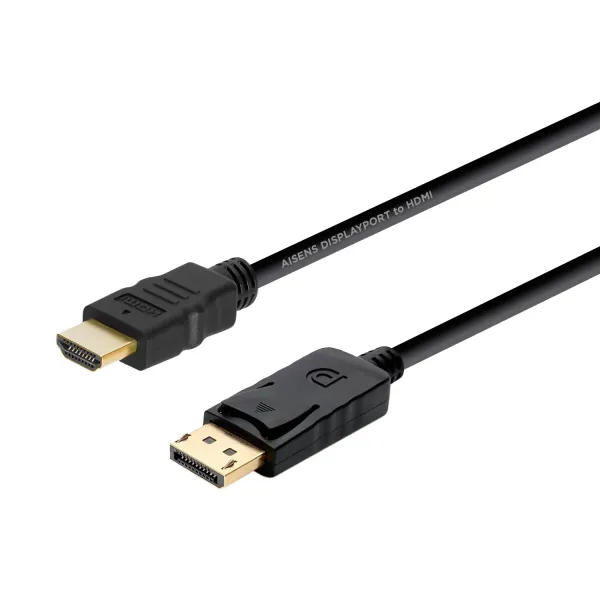 Aisens Cable DisplayPort a HDMI Macho/Macho 2m Negro 