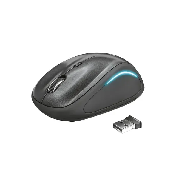 Mouse Trust Wireless Yvi Fx 2.4ghz 800/1600 Dpi Color Negro 22333
