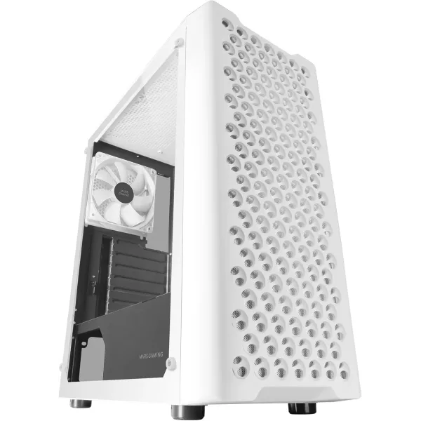 Mars Gaming MC-iPRO Caja Profesional ATX Rejilla Frontal 3D Cristal Templado Ventilador FDB Blanco