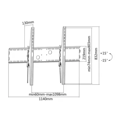 Equip Soporte de Pared para Pantalla de Pared 60"-100" Equip Soporte de Pared para Pantalla de Pared 60"-100"