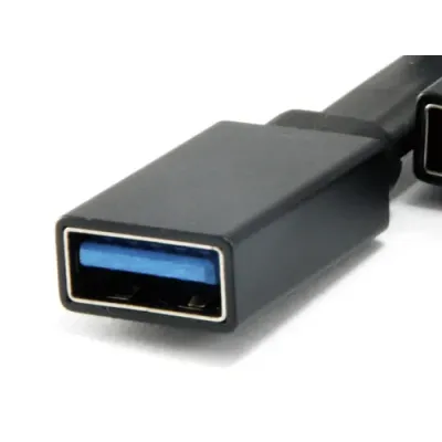 Conceptronic Hub USB-C a USB 3.0 + 2 USB OTG Negro