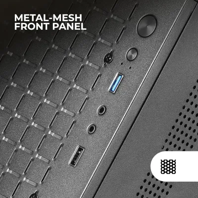 Mars Gaming MC-1000 Minitorre USB 3.0 con Ventana Negra