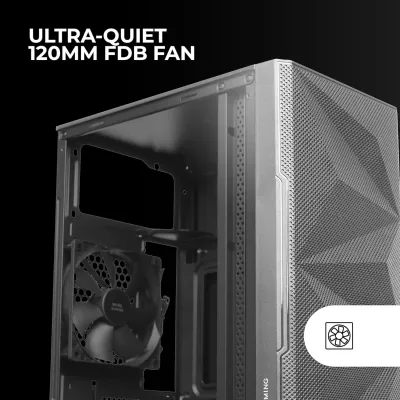 Mars Gaming MC-1500 Minitorre USB 3.0 con Ventana Negra