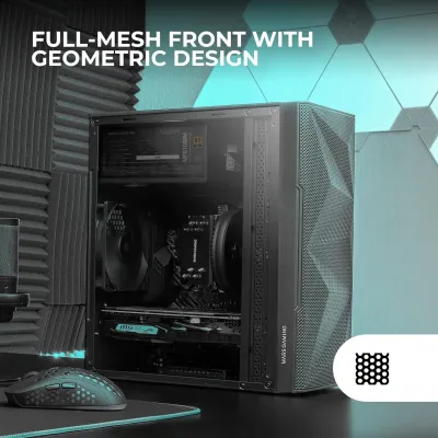 Mars Gaming MC-1500 Minitorre USB 3.0 con Ventana Negra