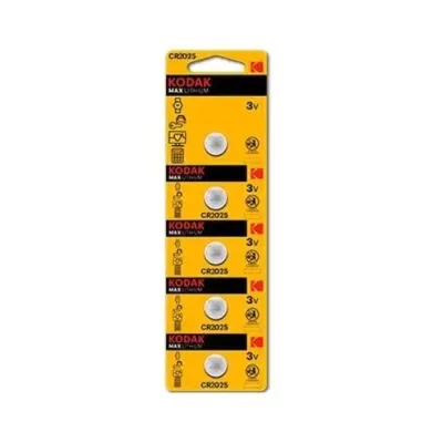 Pila Kodak Boton Litio Cr2025 3v Blister * 5 (ecotasa Incl) Pila Kodak Boton Litio Cr2025 3v Blister * 5 (ecotasa Incl)