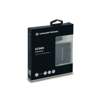 Conceptronic Donn Adaptador USB-C a HDMI Negro