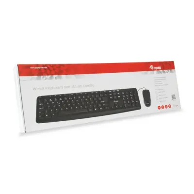 Combo Teclado + Mouse Usb Equip Life Color Negro Combo Teclado + Mouse Usb Equip Life Color Negro