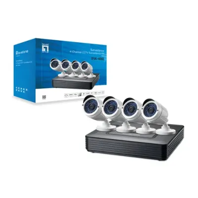 Kit Videovigilancia 1080p Level One Dsk-4001 4 Canales 4 Kit Videovigilancia 1080p Level One Dsk-4001 4 Canales 4