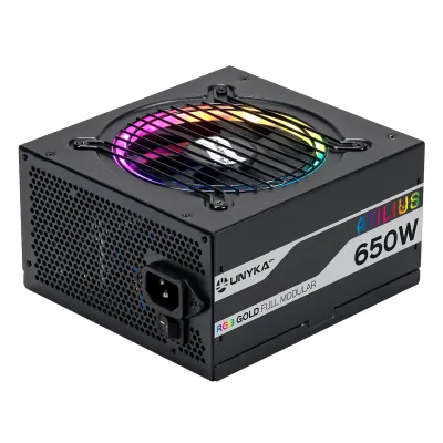 UNYKAch Atilius RGB Fuente de Alimentación 650W Eficiencia 90%