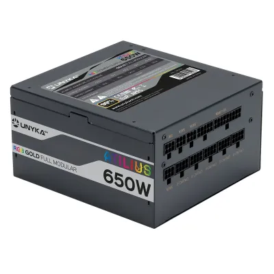 UNYKAch Atilius RGB Fuente de Alimentación 650W Eficiencia 90%