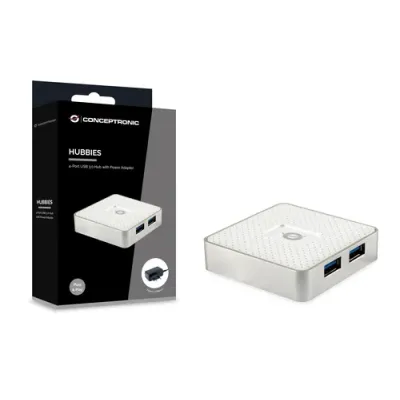 Conceptronic Hubbies Hub 3x USB 3.0 Blanco