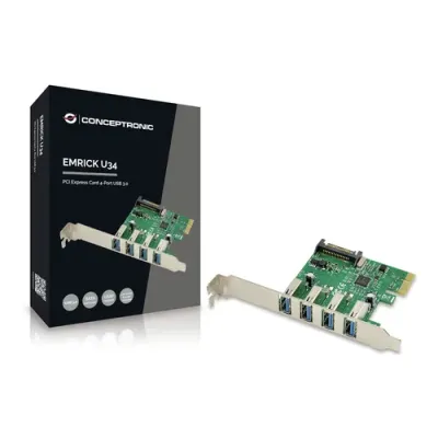 Conceptronic Emrick U34 Tarjeta PCI Express 4xUSB 3.0 Conceptronic Emrick U34 Tarjeta PCI Express 4xUSB 3.0