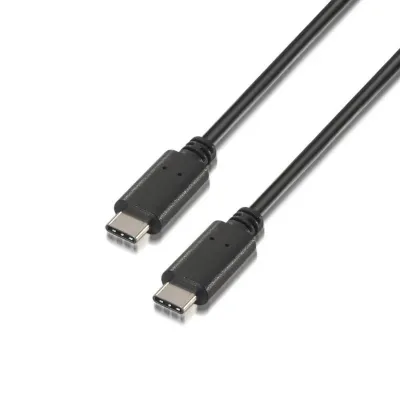 Aisens Cable USB 2.0 3A Tipo C Macho/Macho 2m Negro