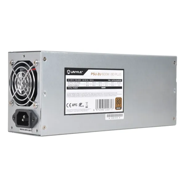 UNYKAch FLEX ATX 2U 600W 80+ Bronce Fuente De Alimentación